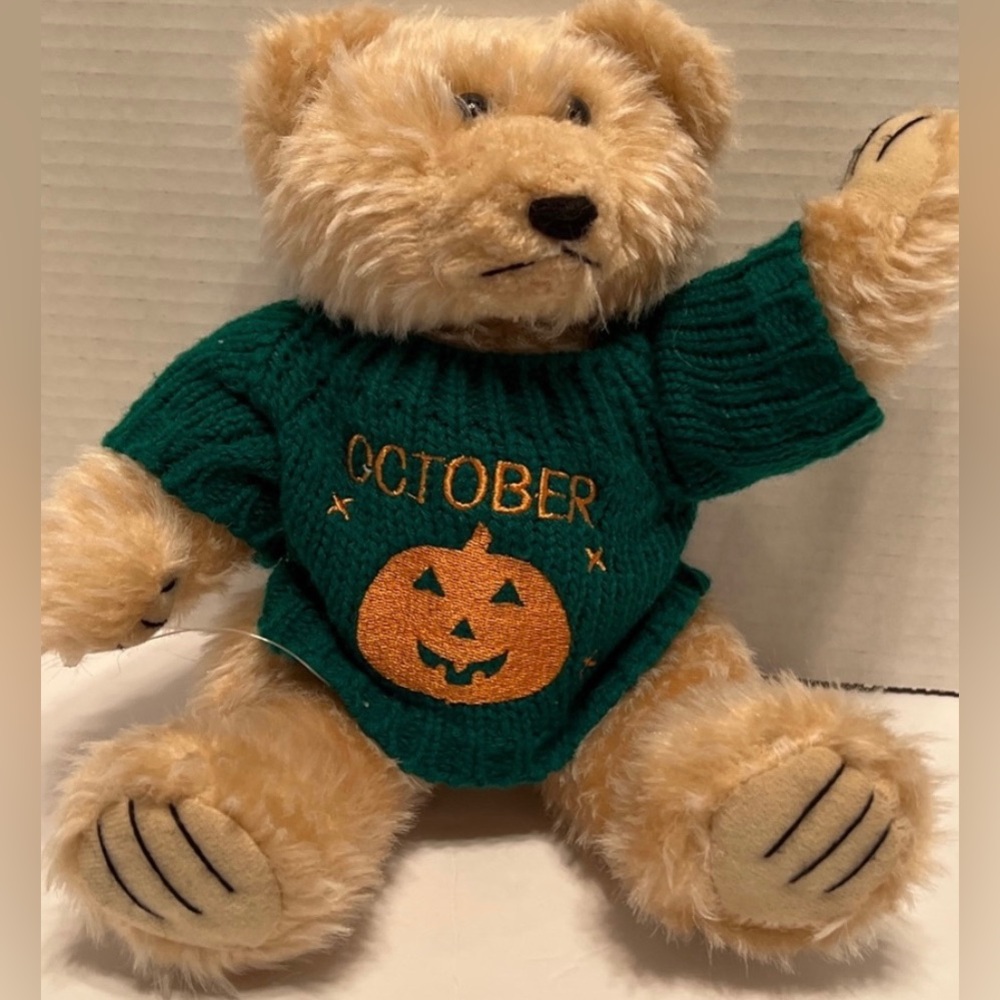 October plush bear 3/$25